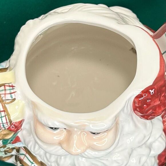 Vintage Avon Tea Pot Red Ceramic Handpainted St. Nicholas Santa Claus Bone China - Picture 12 of 12